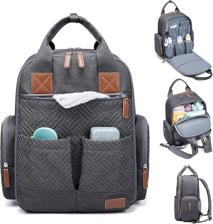 JOLLITO Baby Diaper Bag Backpack - Baby Bag for Boys & Girls
