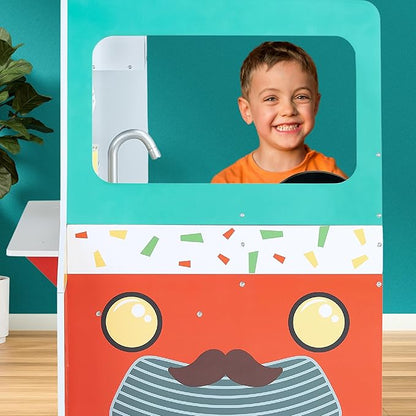 Teamson Kids My Little Helper Kids Play Taco Truck Playset with Accessories, Multicolor