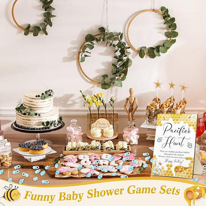 51 Pcs Cool Baby Shower Games Include Baby Pacifier Hunt 50 Acrylic