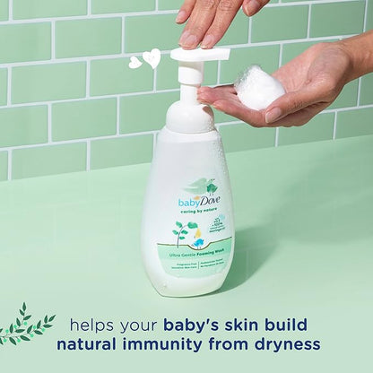 Baby Dove Ultra Gentle Foaming Wash Caring By Nature Cleanse 100% Natural 13.5 fl