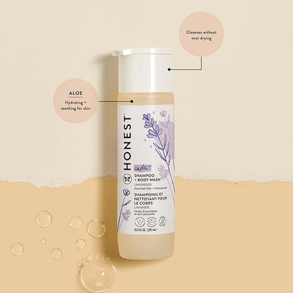 The Honest Company 2-in-1 Cleansing Shampoo + Body Wash | Gentle for Baby 18 fl