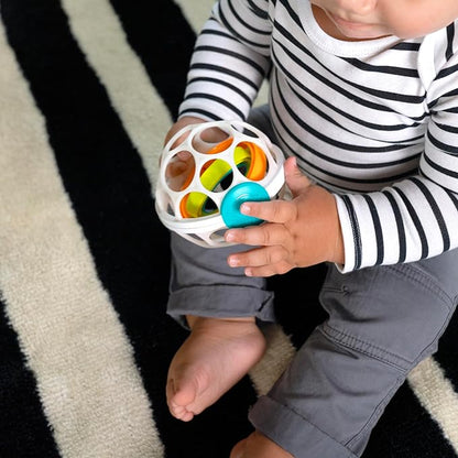 Baby Einstein Grip & Spin Oball Easy Grasp Rattle Toy, BPA Free 0+ Months