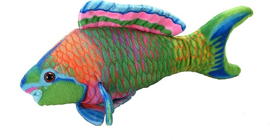 Wild Republic Coral Reef, Parrotfish, Stuffed Animal, 6 inches, Gift for Kids, Plush Toy, Fill is Spun Recycled Water Bottles