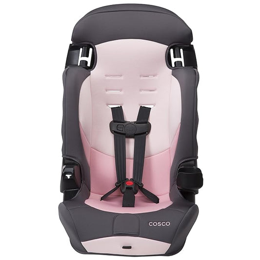Cosco Kids Finale DX 2-in-1 Booster Car Seat, Forward Facing Toddler Car Seat (30-65 lbs) and Belt Positioning High Back Booster Seat (40-100 lbs), Sweetberry
