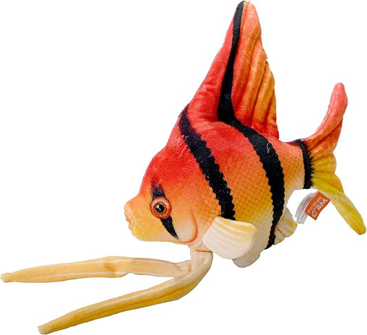 Wild Republic Coral Reef, Angelfish, Stuffed Animal, 6 inches, Gift for Kids, Plush Toy, Fill is Spun Recycled Water Bottles