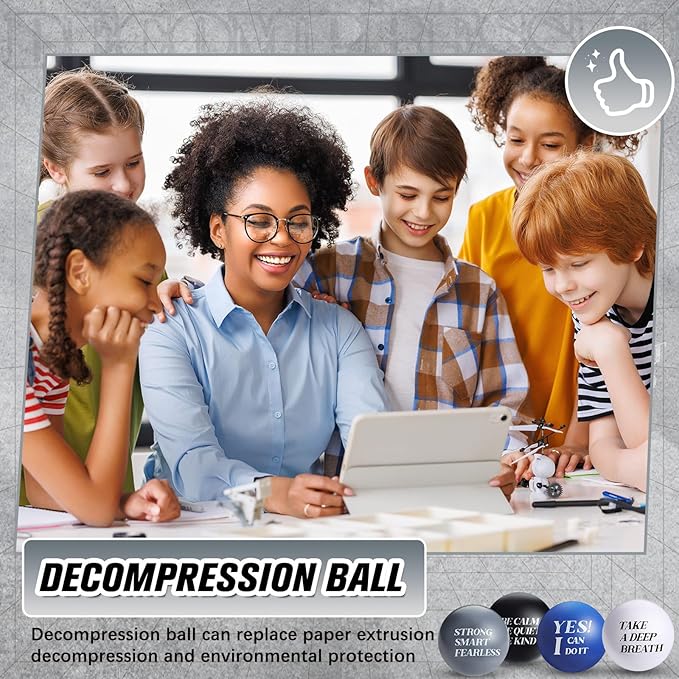 Zomiboo 20 Pieces Motivational Stress Foam Balls Quote Stress Relief Inspirational Relief Balls Employee Appreciation Gift for Kids Relieve Motivating Encouraging Adult(Bright Color)
