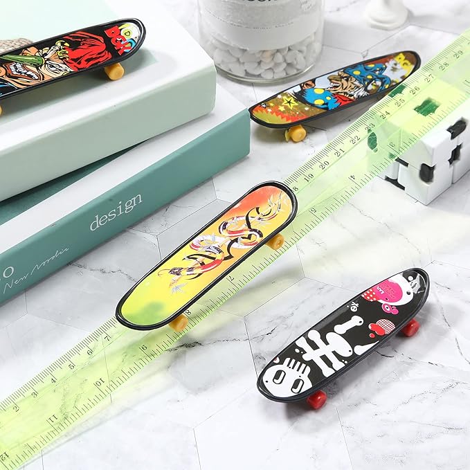 36 Pieces Mini Finger Skateboard Toy Skateboard Finger Boards