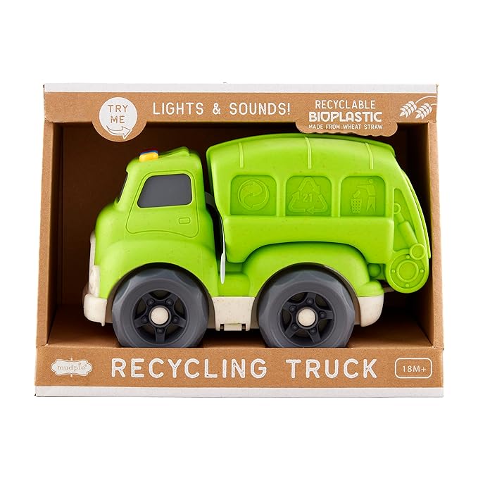 Mud Pie Children's Construction Toy Truck, Green