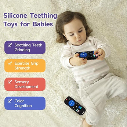 Hooku Silicone Teething Toys for Babies 0-6 Months, Teethers for Babies 6-12 Months