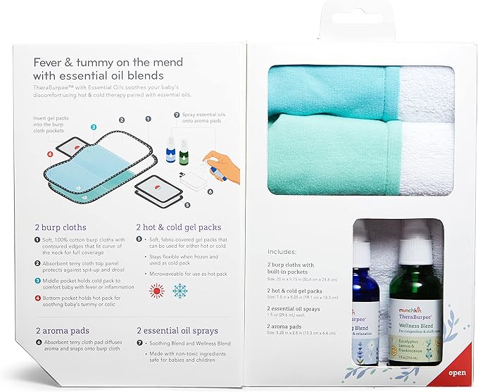 MunchkinÂŽ Theraburpee with Essential Oils: Colic & Fever Rescue Kit