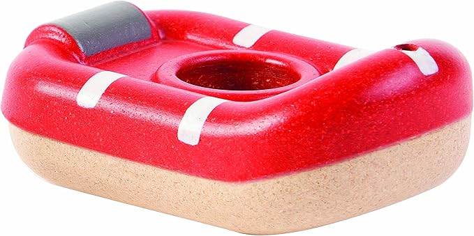 PlanToys Coastguard Bath And Water Play Toy (5668) | Sustainably Made from Rubberwood and Non-Toxic Paints and Dyes