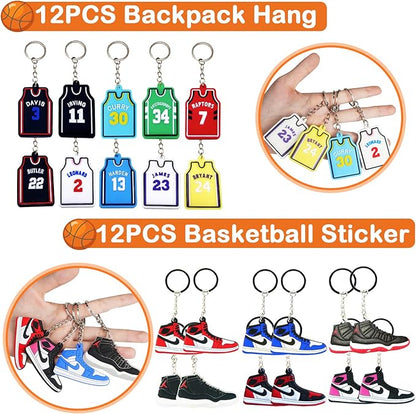 Sport Basketball Theme Party Favors Supplies for Boys Kids Goodie Bags Stuffers for Birthday Party Decorations
