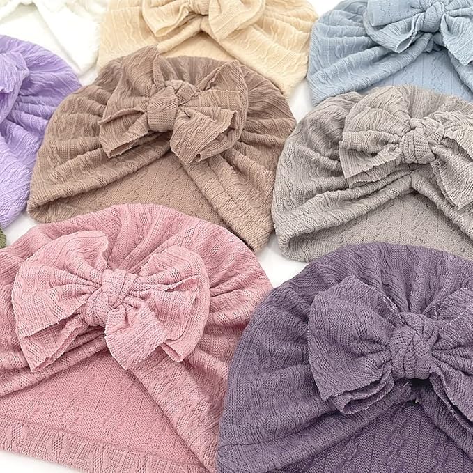 XYX Baby Girl Toddlers Breathable Cotton Hat Newborn Knotted Hat