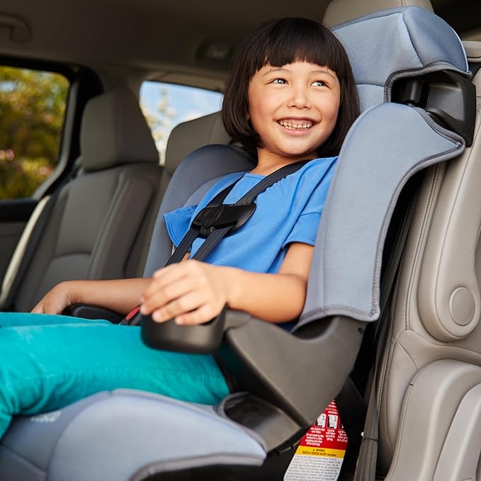 Cosco Kids Finale DX 2-in-1 Booster Car Seat, Forward Facing Toddler Car Seat (30-65 lbs) and Belt Positioning High Back Booster Seat (40-100 lbs), Organic Waves