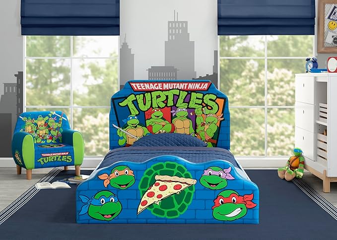 Delta Children Teenage Mutant Ninja Turtles Foam Chair for Kids, Green