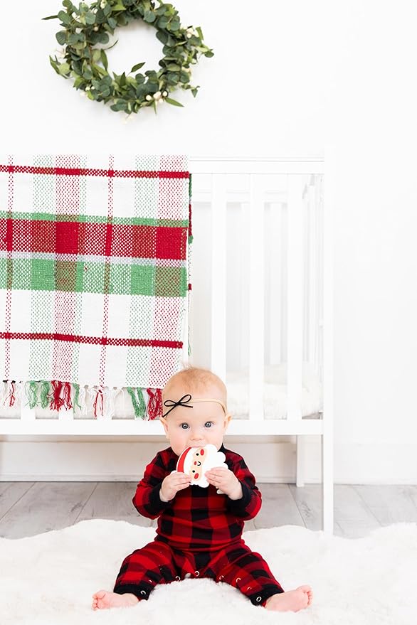 Pearhead Christmas Santa Silicone Baby Teether, Holiday Stocking Stuffers for Newborns