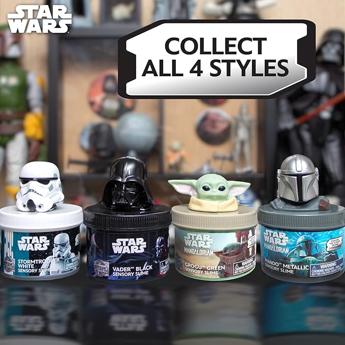 STAR WARS™ The Mandalorian Grogu Green Slime, 8oz Star Wars Slime, Pre-Made Slime, Party Favors for Kids, Perfect for Goodie Bags, Desk Toys, Star Wars Merch, Star Wars Toys