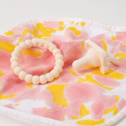 Dr. Brown's Lovey Blanket with Beaded Ring Teether and HappyPaci