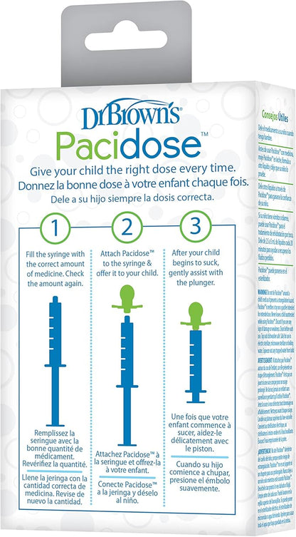 Dr. Brown's Pacidose Pacifier and Liquid Baby Medicine Dispenser 0-6m and 6-18m