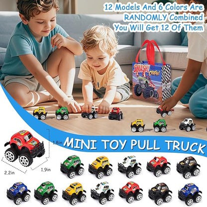 Vanblue Truck Car Party Favors Set Car Themed Birthday Party Decorations 110Pcs Slap Bracelet DIY Sticker Gift for Boy Kids Treat Bags Stuffers Birthday Supplies Pinata Filler Classroom Rewards