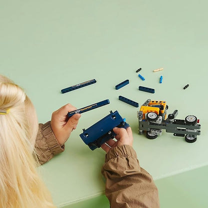 LEGO Technic Dump Car 42147 Toy Blocks, Present, Vehicles, City Making, Boys, Ages 7 and Up