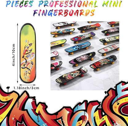 36 Pieces Mini Finger Skateboard Toy Skateboard Finger Boards