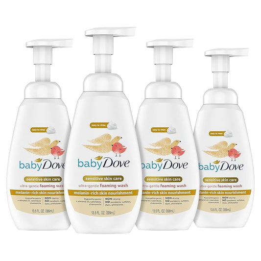 Baby Dove Baby Foaming Wash Melanin-Rich Skin Nourishment 4 Count 13.5 fl.