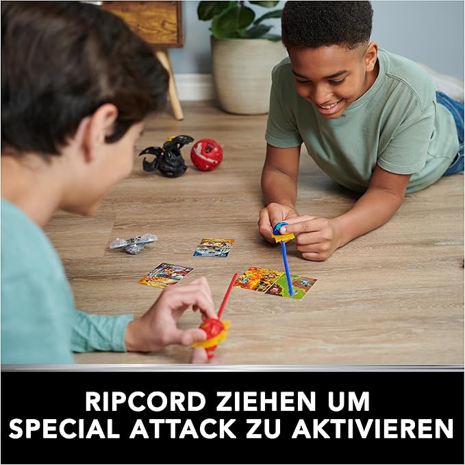 Bakugan, Special Attack Ventri, Spinning Collectible, Customizable Action Figure and Trading Cards, Kids Toys for Boys and Girls 6 and up