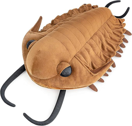 ZHONGXIN MADE Giant Trilobite Plush - Lifelike 16inch Trilobite Stuffed Animal, Simulation Trilobite Arthropod Insect Plushie, Soft Crustaceans Animals Toys Model Dolls Gifts for Kids