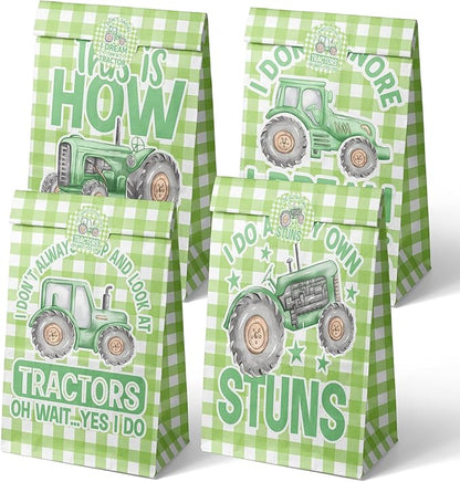 Tractor Party Favor Bags Tractor Goodie Bags Tractor Party Favors for Kids Tractor Birthday Party Supplies
