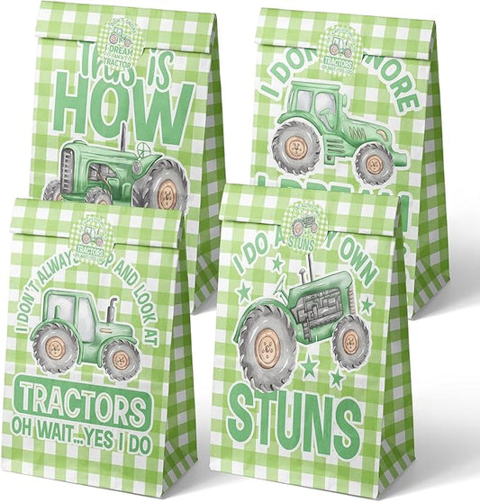 Tractor Party Favor Bags Tractor Goodie Bags Tractor Party Favors for Kids Tractor Birthday Party Supplies