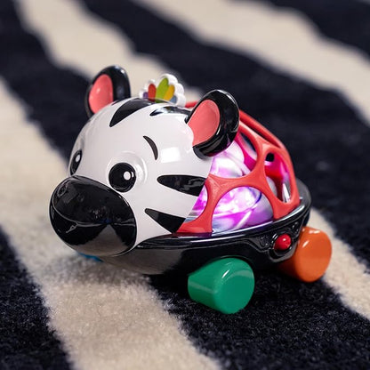 Baby Einstein Curious Car Zen Oball Toy Car & Rattle, Light Up 3 Months+,
