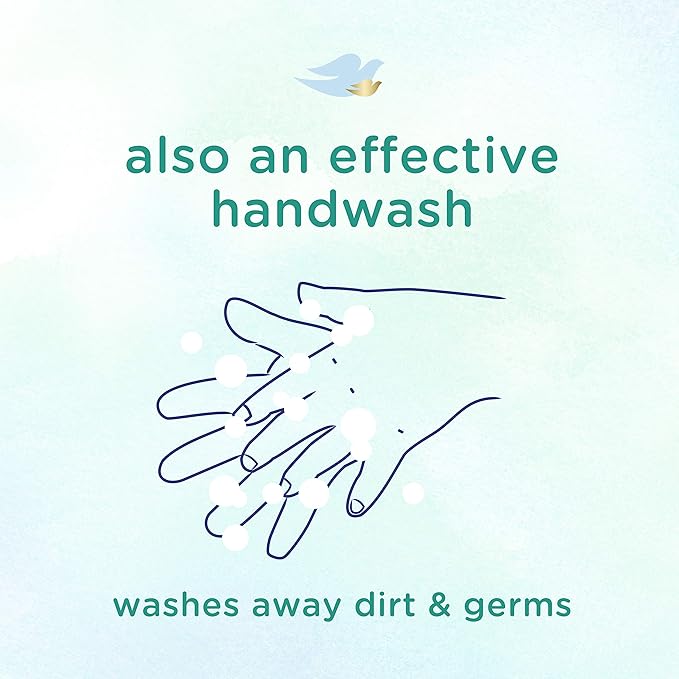 Baby Dove Tip to Toe Baby Body Wash For Baby's Sensitive Skin Sensitive Moisture Washes Away Bacteria, Fragrance-Free and Hypoallergenic Baby Soap 13 Fl 3)