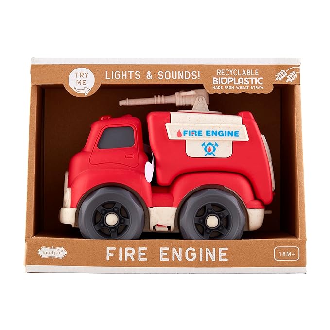 Mud Pie Children's Emergency Toy Vehicle, Fire Truck