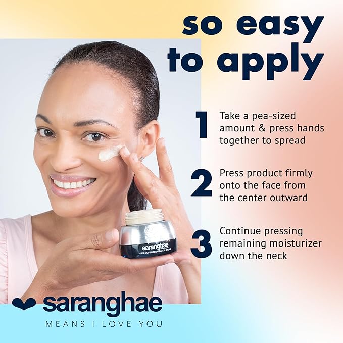 Saranghae Hydrating Moisturizer Face Cream for Soft, Smooth Skin 12 Anti-Aging 2.11 oz