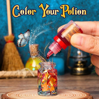 UOMTFAI Mystery Potion Craft Kit for Kids, Mix 20 Magic Wizard Potion, Creative Christmas Decorations Birthday Gifts Toys for Boys and Girls Age 6 7 8 9 10+