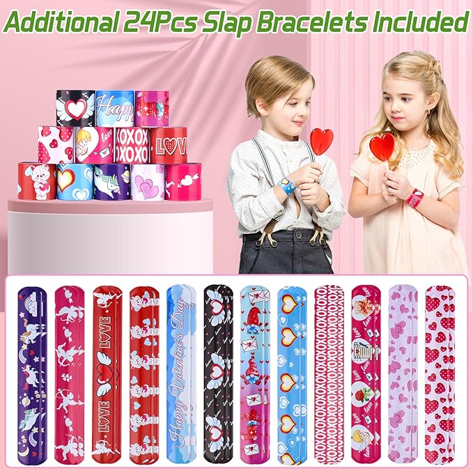 Valentines Gifts for Kids,24Pack Valentines Day Cards for Kids School with Stress Ball Keychain for Valentines Sports Party Favors Kids Classroom Prize Gift Exchange Class Valentines