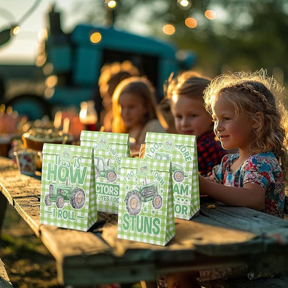 Tractor Party Favor Bags Tractor Goodie Bags Tractor Party Favors for Kids Tractor Birthday Party Supplies