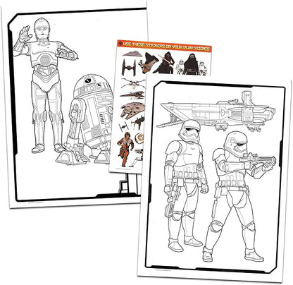 Star Wars Coloring Books for Kids Bundle with 5 Mandalorian Star Wars Books with Games, Coloring Activities, Mazes, Puzzles, Stickers, Posters, More