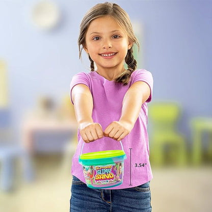 Watermelon SLIMYGLOOP Slimy Sand 1.5 lb. Bucket – Pink & Neon Green Scented Bucket for Kids Ages 3+