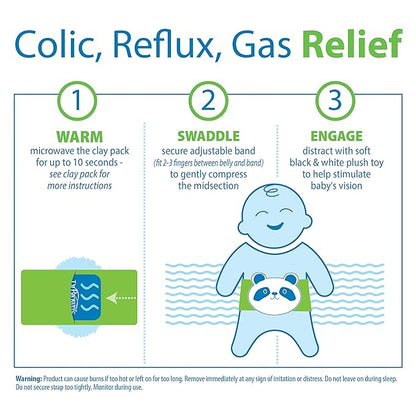 Dr. Brown's Infant Gripebelt Heated Belly Band, Soothe Baby's Tummy with Gentle Warmth and Compression 0m+