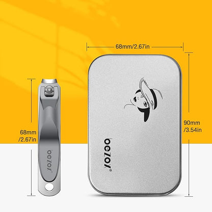 BEZOX Safe Baby Nail Clippers, Small Jaw Kids Nail Clipper Trimmers for Infants, Child and Toddlers, Precision Nail Grooming Tool for Tiny Fingers and Toes - Silver