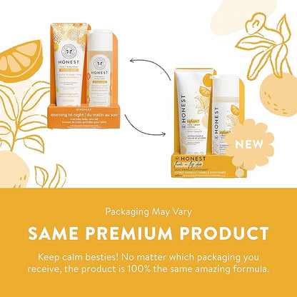The Honest Company 2-in-1 Cleansing Shampoo + Body Wash and Face + Body Lotion Bundle | Gentle for Baby 18.5 fl