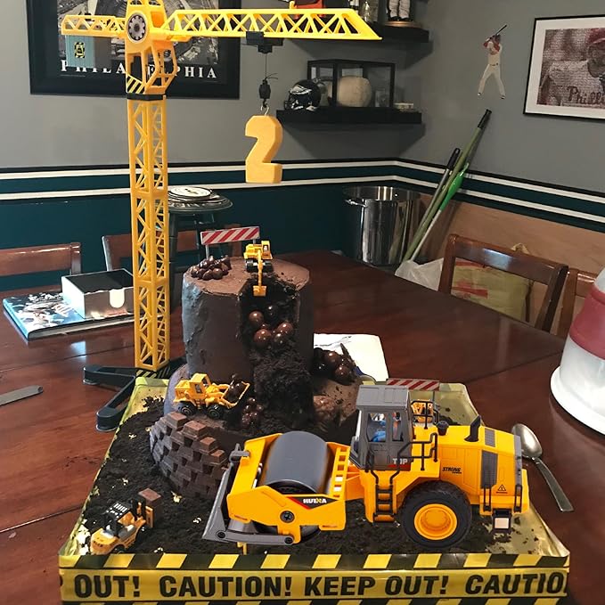 Gemini&Genius Road Roller Construction Vehicle Toy for Kids 1/35 Scale
