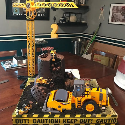 Gemini&Genius Road Roller Construction Vehicle Toy for Kids 1/35 Scale