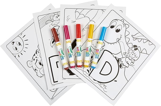 Crayola Color Wonder Alpha Pets, Mess Free Coloring for Toddlers, Alphabet Coloring Pages, Toddler Activity, Gift for Kids, Ages 3+ [Amazon Exclusive]