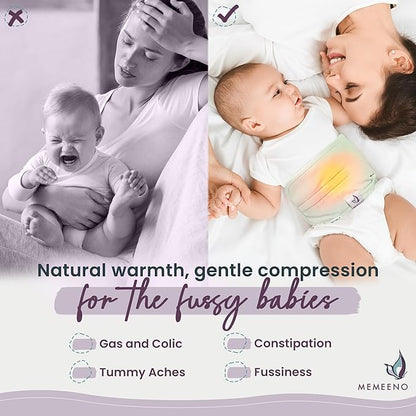 Baby Belly Band for Gas & Colic Baby Relief - Self Heating Belly Band Baby Belly Button Band Colic Band Tummy Wrap for Babies Colic Belt Baby Gas Wrap Colic Baby Relief Newborn