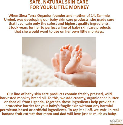Shea Terra Organics Mama and Baby Collection | Bananas & Monkey Bread Baby Butter 6oz