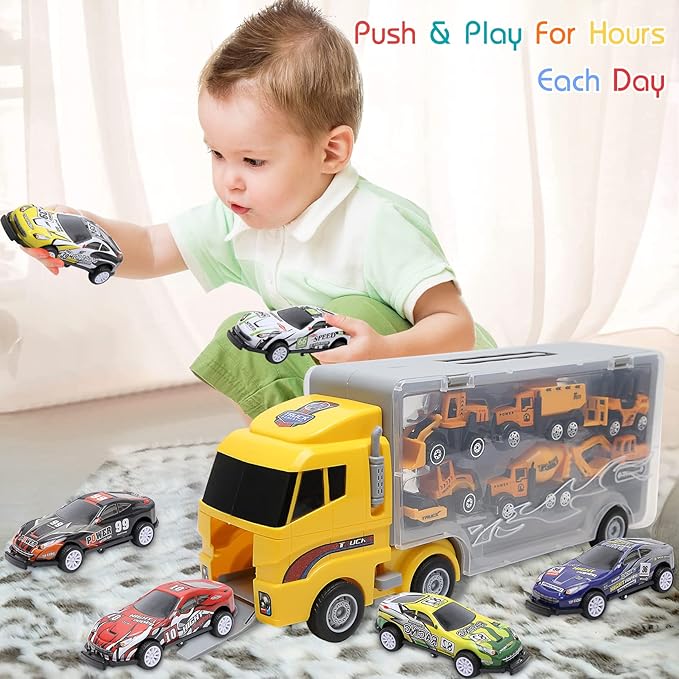 Toys for 3 Year Old Boys,Kids Boys Girls 3-5 Kids,12 1 Die-cast