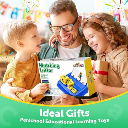 Toys for 3-8 Year Olds Boys Girls, Matching Letter Game Educational Games for Kids Ages 3-8 Halloween Birthday Gifts for 3-8 Year Olds Boys Girls Preschool Kindergarten Educational Spelling Toys Green